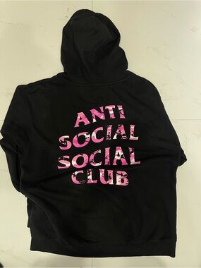 Anti Social Social Club Hoodie Size Large
